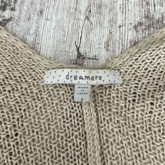 Dreamers Tan Knit Shawl Cardigan - Picture 4 of 6